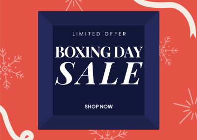 Boxing Day Sale Postcard Image Preview