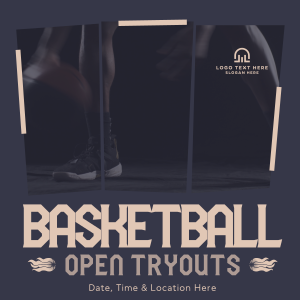 Basketball Ongoing Tryouts Instagram post Image Preview