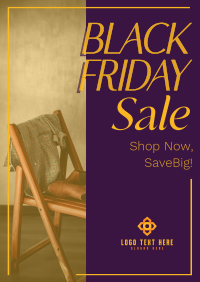 Minimalist Sale Black Friday Poster Design