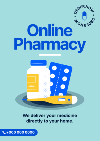 Online Pharmacy Poster Design
