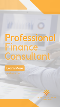 Professional Finance Consultant Facebook Story Design