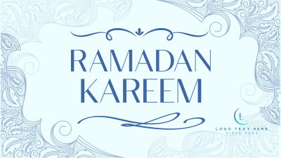 Ornamental Ramadan Greeting Facebook event cover Image Preview