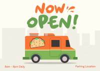 Taco Food Truck Postcard Image Preview