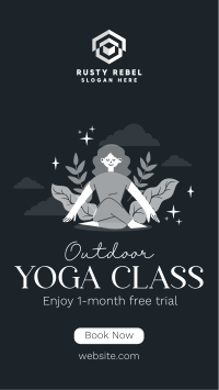 Outdoor Yoga Class Instagram Reel Image Preview