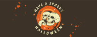 Halloween Skulls Greeting Facebook cover Image Preview