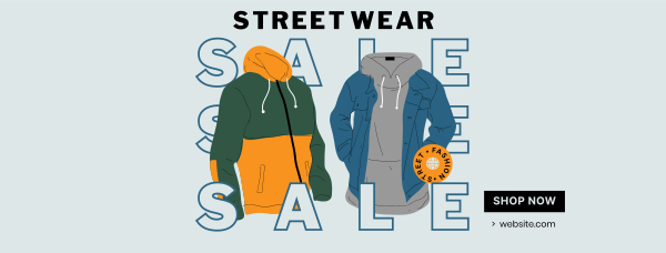 Street Wear Sale Facebook Cover Design Image Preview