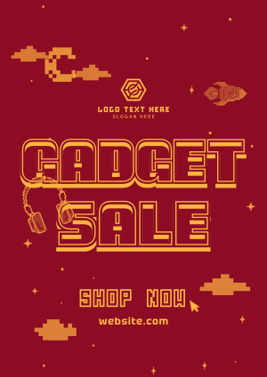 Retro Gadget Sale Flyer Image Preview