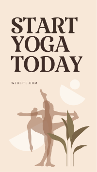 Start Yoga Now Facebook Story Design
