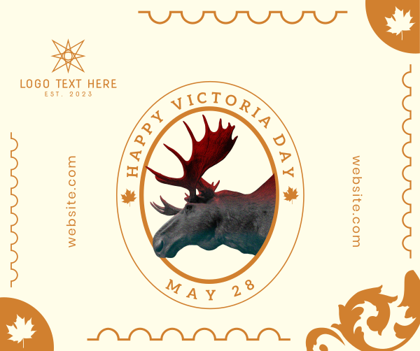 Moose Stamp Facebook Post Design Image Preview