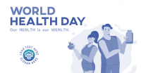 Healthy People Celebrates World Health Day Facebook Ad Design