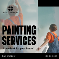 Painting Services Instagram Post Design