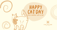 Swirly Cat Day Facebook ad Image Preview