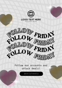 Quirky Follow Friday Poster Image Preview