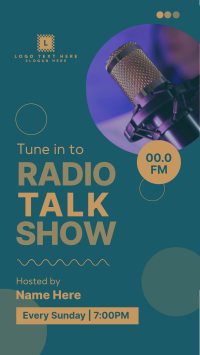 Radio Talk Show TikTok Video Design