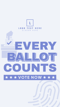 Every Ballot Counts Facebook story Image Preview