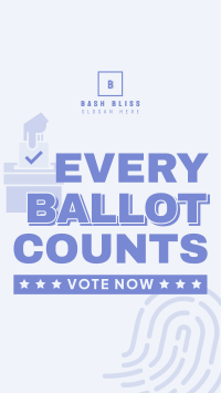 Every Ballot Counts Facebook story Image Preview