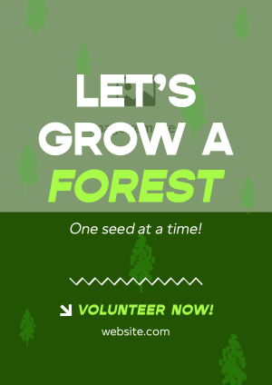 Forest Grow Tree Planting Flyer Image Preview