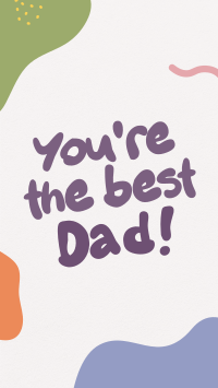 Dad's Day Doodle TikTok Video Design