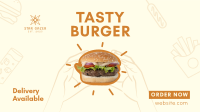 Burger Home Delivery Facebook Event Cover Image Preview