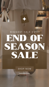 End of Season Shopping Instagram Story Design
