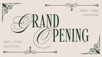 Elegant Ornament Grand Opening Animation Image Preview