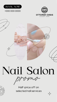 Elegant Nail Salon Services TikTok Video Image Preview