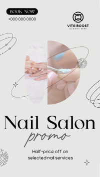 Elegant Nail Salon Services TikTok Video Image Preview