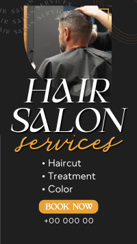 Salon Beauty Services YouTube Short Design