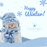 Happy Winter Instagram Post Design