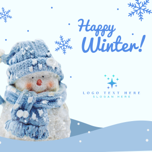 Happy Winter Instagram post Image Preview