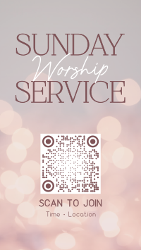 Sunday Worship Gathering Instagram Story Design