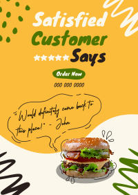 Customer Feedback Food Flyer Design