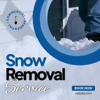 Snow Removal Service Instagram Post Design