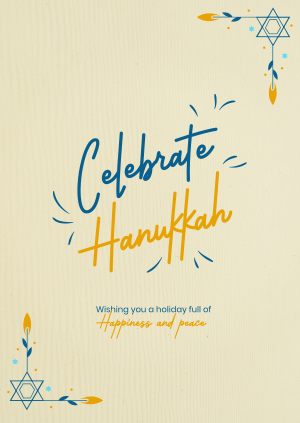 Hanukkah Holiday Poster Image Preview