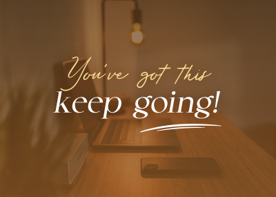 Keep Going Motivational Quote Postcard Image Preview
