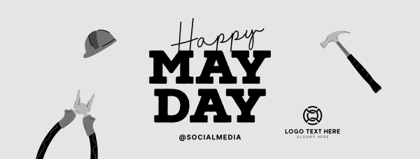 Happy May Day Facebook Cover Design