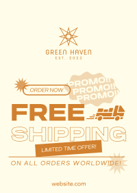 Worldwide Shipping Promo Poster Image Preview