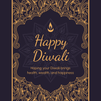 Fancy Diwali Greeting Instagram post Image Preview