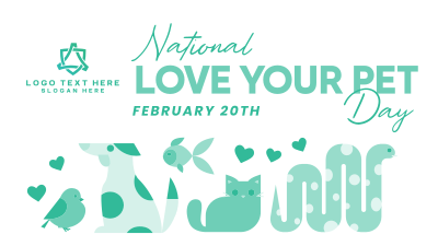 National Love Your Pet Day Facebook event cover Image Preview