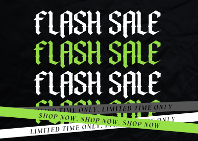 Gothic Flash Sale Postcard Image Preview