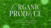 Minimalist Organic Produce Facebook event cover Image Preview