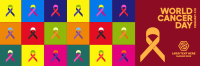 Multicolor Cancer Day Twitter header (cover) Image Preview
