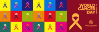Multicolor Cancer Day Twitter header (cover) Image Preview