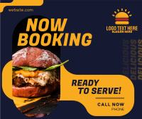 Now Booking Facebook post Image Preview