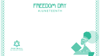 Happy Freedom Day Zoom Background Image Preview