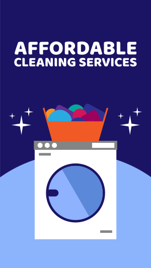 Affordable Cleaning Services Instagram story