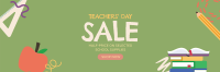 Favorite Teacher Sale Twitter header (cover) Image Preview