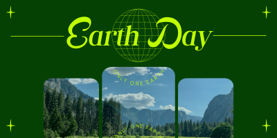 Earth Day Minimalist Twitter Post Image Preview