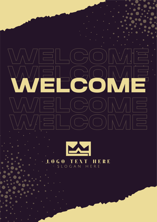 Street Style Welcome Poster Design