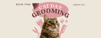 Cat Day Grooming Facebook cover Image Preview